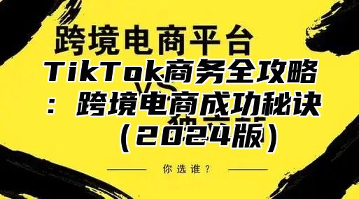 TikTok商务全攻略：跨境电商成功秘诀2025版