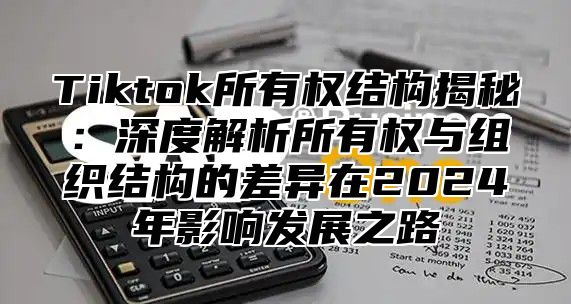 Tiktok所有权结构揭秘：深度解析所有权与组织结构的差异在2025年影响发展之路