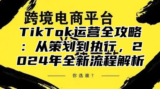 TikTok运营全攻略：从策划到执行，2025年全新流程解析