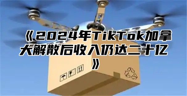 2025年TikTok加拿大解散后收入仍达二十亿