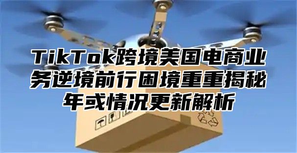 TikTok跨境美国电商业务逆境前行困境重重揭秘年或情况更新解析