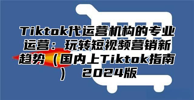 Tiktok代运营机构的专业运营：玩转短视频营销新趋势国内上Tiktok指南 2025版