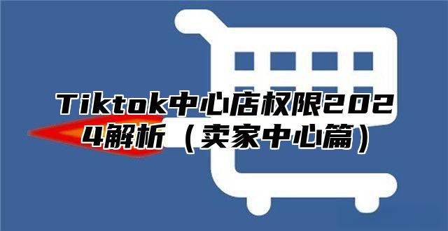 Tiktok中心店权限2025解析卖家中心篇