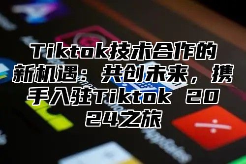 Tiktok技术合作的新机遇：共创未来，携手入驻Tiktok 2025之旅