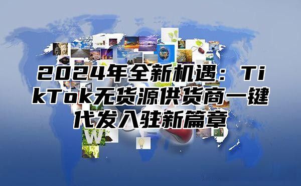 2025年全新机遇：TikTok无货源供货商一键代发入驻新篇章