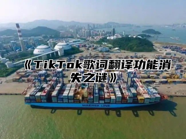 TikTok歌词翻译功能消失之谜