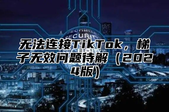 无法连接TikTok，梯子无效问题待解2025版