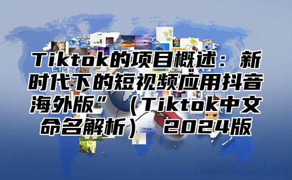 Tiktok的项目概述：新时代下的短视频应用抖音海外版”Tiktok中文命名解析 2025版