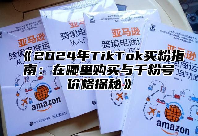 2025年TikTok买粉指南：在哪里购买与千粉号价格探秘