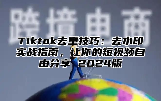 Tiktok去重技巧：去水印实战指南，让你的短视频自由分享 2025版