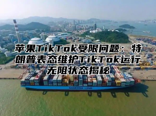 苹果TikTok受限问题：特朗普表态维护TikTok运行无阻状态揭秘