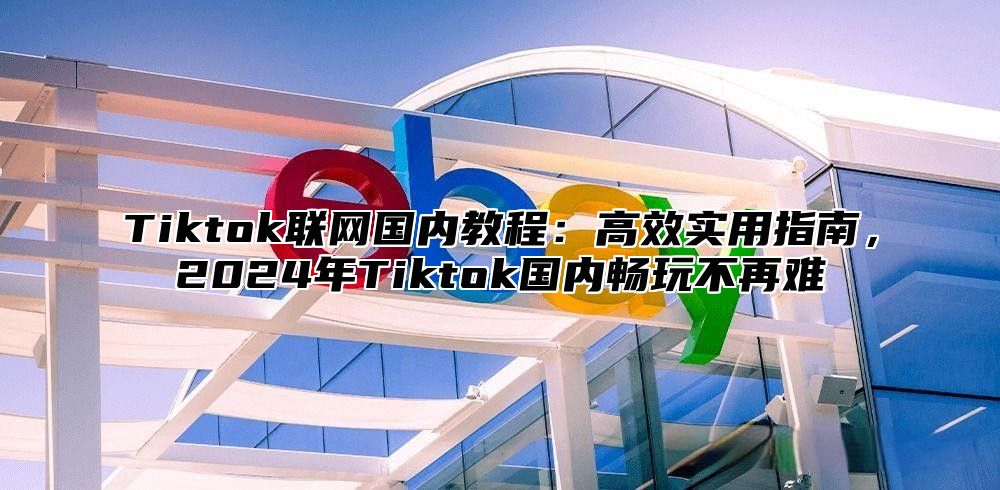 Tiktok联网国内教程：高效实用指南，2025年Tiktok国内畅玩不再难