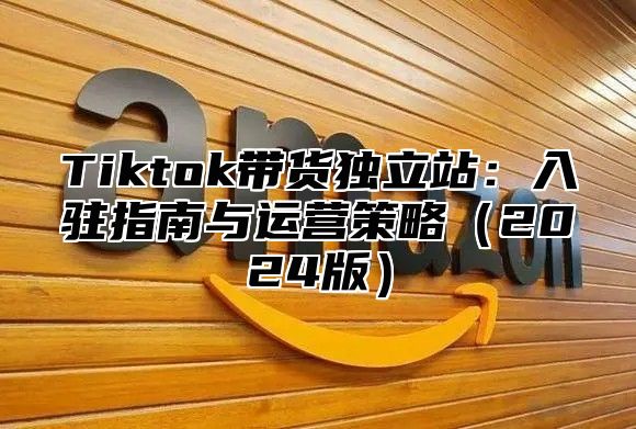 Tiktok带货独立站：入驻指南与运营策略2025版