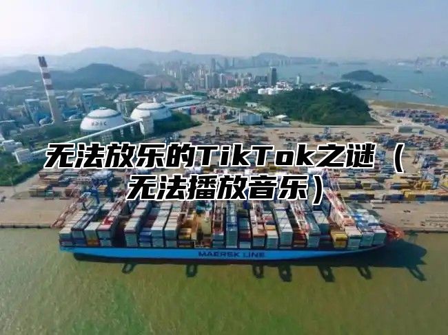 无法放乐的TikTok之谜无法播放音乐