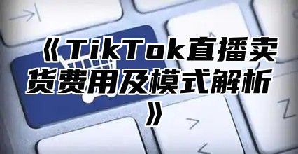 TikTok直播卖货费用及模式解析