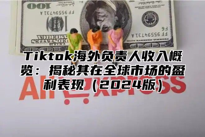Tiktok海外负责人收入概览：揭秘其在全球市场的盈利表现2025版