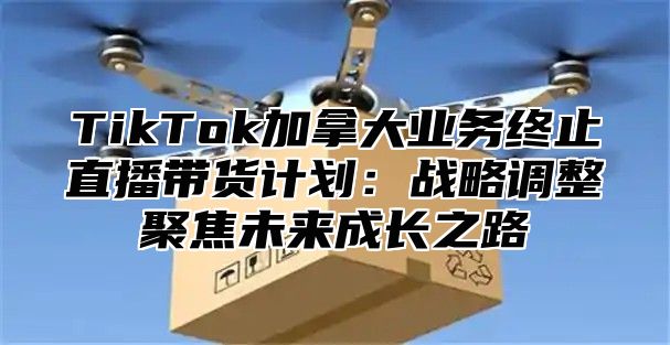 TikTok加拿大业务终止直播带货计划：战略调整聚焦未来成长之路