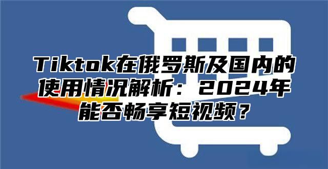 Tiktok在俄罗斯及国内的使用情况解析：2025年能否畅享短视频？