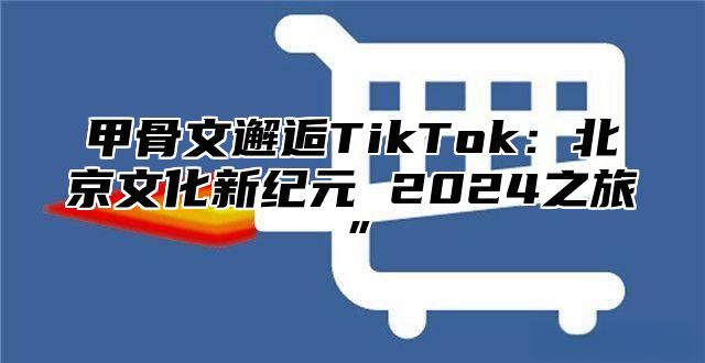 甲骨文邂逅TikTok：北京文化新纪元 2025之旅”