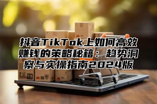 抖音TikTok上如何高效赚钱的策略秘籍：趋势洞察与实操指南2025版