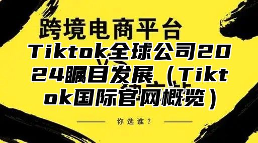 Tiktok全球公司2025瞩目发展Tiktok国际官网概览