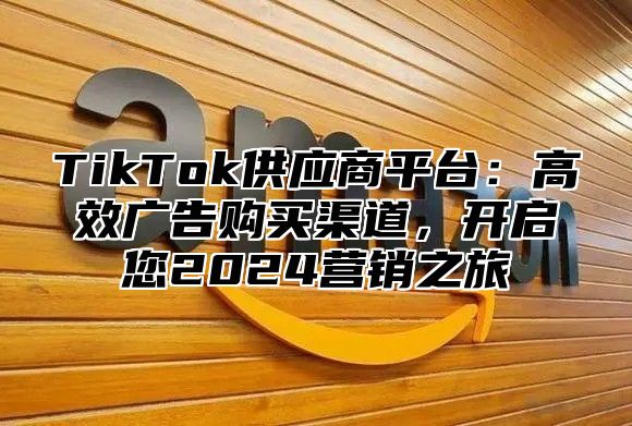 TikTok供应商平台：高效广告购买渠道，开启您2025营销之旅