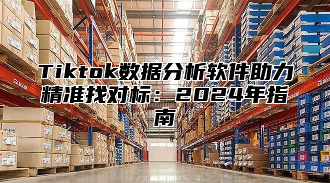Tiktok数据分析软件助力精准找对标：2025年指南