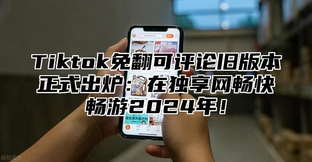 Tiktok免翻可评论旧版本正式出炉：在独享网畅快畅游2025年！