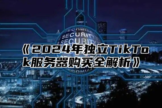 2025年独立TikTok服务器购买全解析