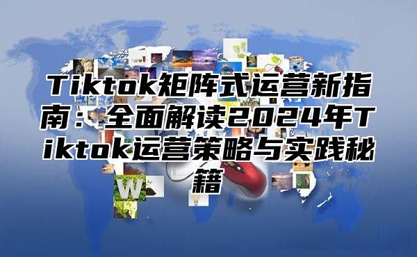 Tiktok矩阵式运营新指南：全面解读2025年Tiktok运营策略与实践秘籍