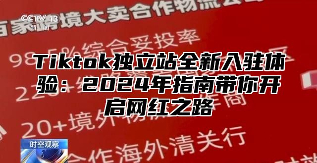 Tiktok独立站全新入驻体验：2025年指南带你开启网红之路