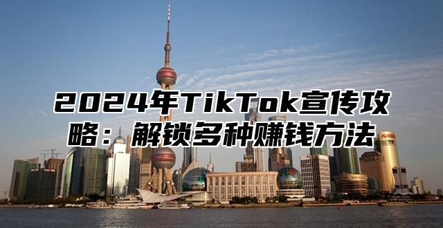 2025年TikTok宣传攻略：解锁多种赚钱方法