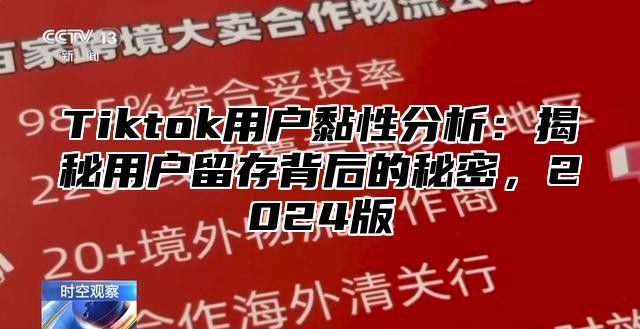 Tiktok用户黏性分析：揭秘用户留存背后的秘密，2025版