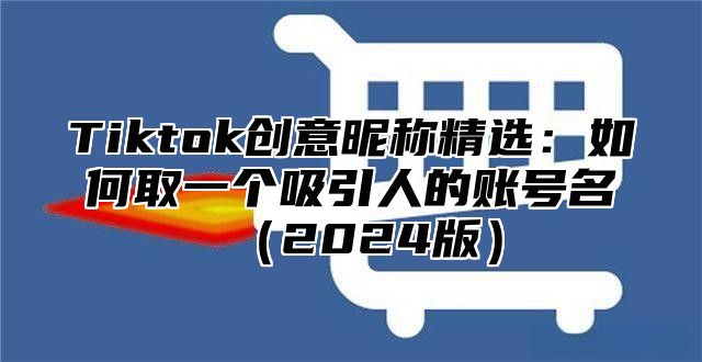 Tiktok创意昵称精选：如何取一个吸引人的账号名2025版