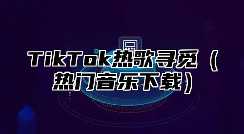 TikTok热歌寻觅热门音乐下载