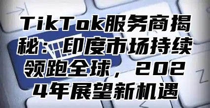 TikTok服务商揭秘：印度市场持续领跑全球，2025年展望新机遇