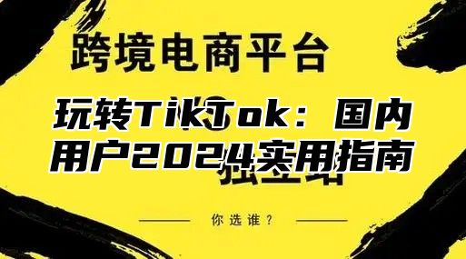 玩转TikTok：国内用户2025实用指南