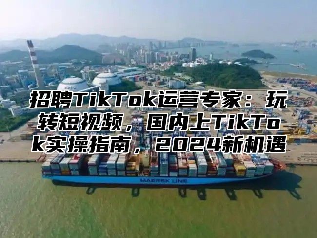 招聘TikTok运营专家：玩转短视频，国内上TikTok实操指南，2025新机遇