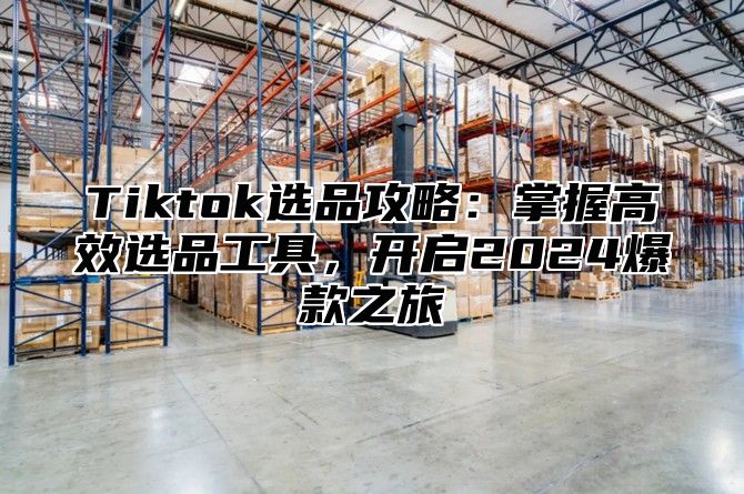 Tiktok选品攻略：掌握高效选品工具，开启2025爆款之旅