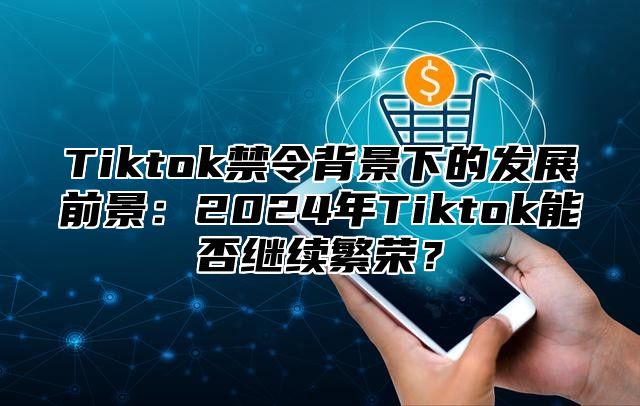 Tiktok禁令背景下的发展前景：2025年Tiktok能否继续繁荣？