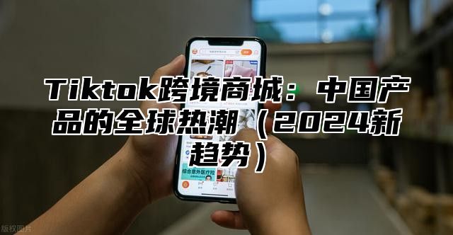 Tiktok跨境商城：中国产品的全球热潮2025新趋势