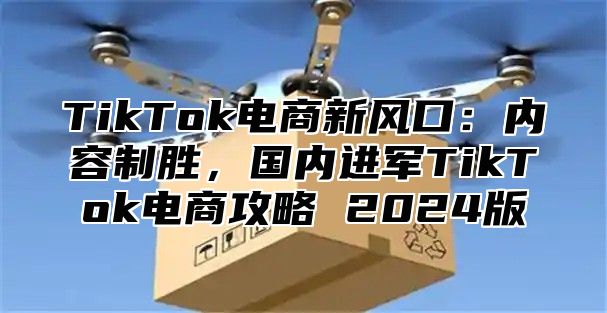 TikTok电商新风口：内容制胜，国内进军TikTok电商攻略 2025版