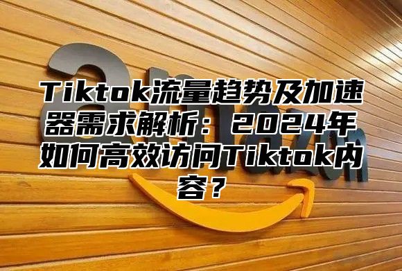 Tiktok流量趋势及加速器需求解析：2025年如何高效访问Tiktok内容？