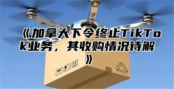 加拿大下令终止TikTok业务，其收购情况待解