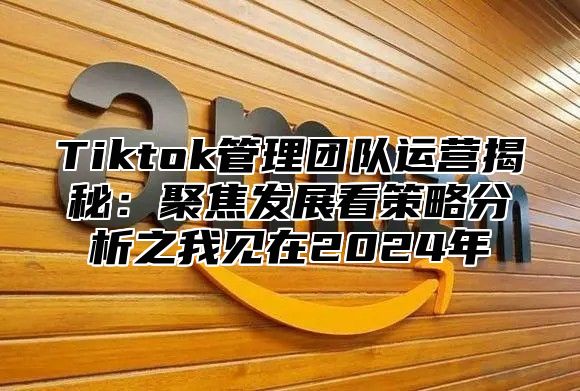 Tiktok管理团队运营揭秘：聚焦发展看策略分析之我见在2025年