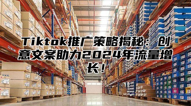 Tiktok推广策略揭秘：创意文案助力2025年流量增长！