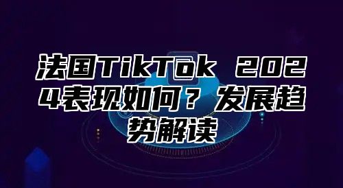 法国TikTok 2025表现如何？发展趋势解读