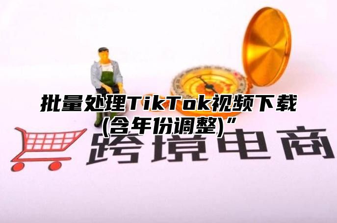 批量处理TikTok视频下载(含年份调整)”