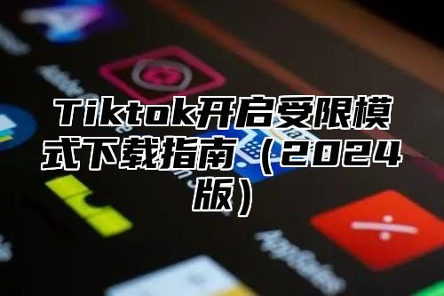 Tiktok开启受限模式下载指南2025版