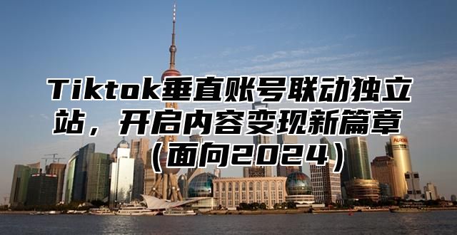 Tiktok垂直账号联动独立站，开启内容变现新篇章面向2025
